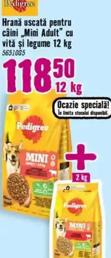 Hornbach Hrană uscată pentru câini „Mini Adult" cu vită şi legume Ofertă