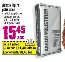 Hornbach Adeziv lipire polistiren Ofertă