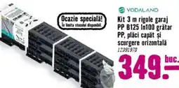 Hornbach Kit 3 m rigole garaj PP B125 In100 grătar PP, plăci capăt și scurgere orizontalǎ Ofertă