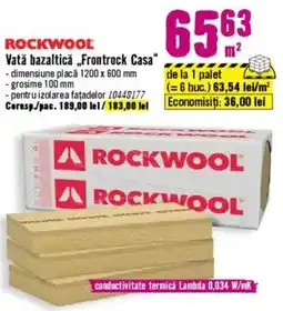 Hornbach Vată bazaltică „Frontrock Casa" Ofertă