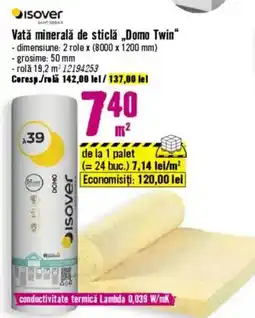 Hornbach Vată minerală de sticlă „Domo Twin" Ofertă