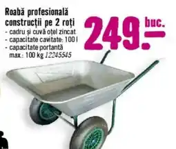 Hornbach Roabă profesională construcții pe 2 roți Ofertă