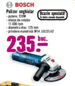 Hornbach BOSCH Polizor unghiular Ofertă
