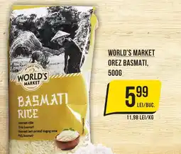 Mega Image World's market orez basmati Ofertă