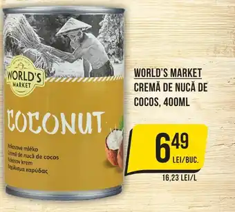Mega Image World's market cremă de nucă de cocos Ofertă
