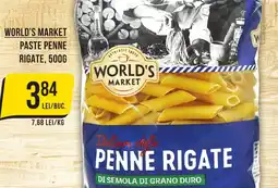 Mega Image World's market paste penne rigate Ofertă