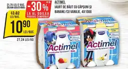 Mega Image Actimel iaurt de băut cu căpşuni și banane/cu vanilie Ofertă