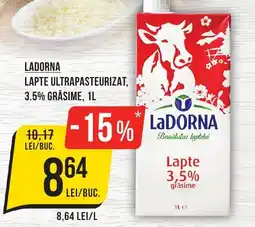 Mega Image LADORNA Lapte ultrapasteurizat, 3.5% grăsime Ofertă