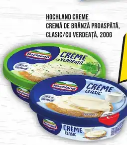 Mega Image Hochland creme cremă de brânză proaspătă, clasic/cu verdeață Ofertă