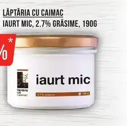 Mega Image Lăptăria cu caimac iaurt mic, 2.7% grăsime Ofertă