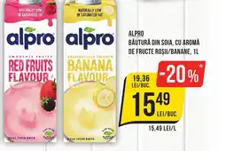 Mega Image Alpro băutură din soia, cu aromă de fructe roşii/banane Ofertă