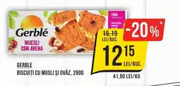 Mega Image Gerble biscuiți cu musli și ovăz Ofertă
