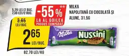 Mega Image MILKA Napolitană cu ciocolată și alune Ofertă