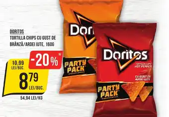 Mega Image DORITOS Tortilla chips cu gust de brânză/ardei iute Ofertă