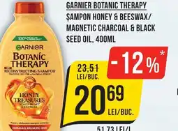 Mega Image Garnier botanic therapy şampon honey & beeswax/ magnetic charcoal & black seed oil Ofertă