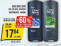 Mega Image Dove men+care gel de duş Ofertă