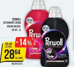 Mega Image PERWOLL Detergent lichid color/black, 20 sp. Ofertă