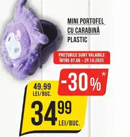 Mega Image Mini portofel cu carabină plastic Ofertă
