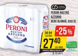 Mega Image Peroni nastro azzurro bere blondă, Ofertă
