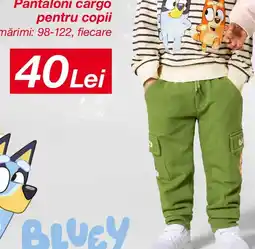 Kik Pantaloni cargo pentru copii Ofertă