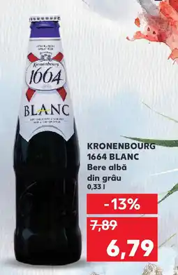 Kaufland KRONENBOURG 1664 BLANC Bere albă din grâu Ofertă