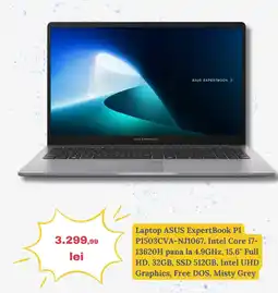 Media Galaxy Laptop ASUS ExpertBook P1 P1503CVA-NJ1067, Intel Core i7- 13620H pana la 4.9GHz, 15.6" Full HD, 32GB Ofertă