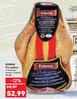 Kaufland EDENIA Pui galben d'Auvergne produs congelat Ofertă