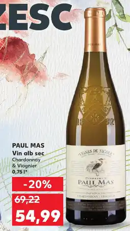 Kaufland PAUL MAS Vin alb sec Chardonnay & Viognier Ofertă