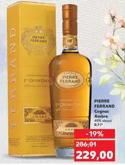 Kaufland PIERRE FERRAND Cognac Ambre 40% alcool Ofertă