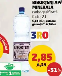 Penny Biborțeni apă minerală carbogazificată forte Ofertă