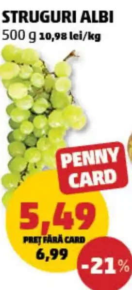 Penny Struguri albi Ofertă