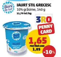 Penny Iaurt stil grecesc Ofertă