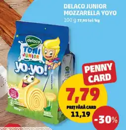 Penny Delaco junior mozzarella yoyo Ofertă
