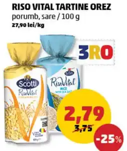 Penny Riso vital tartine orez porumb, sare Ofertă