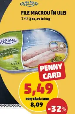 Penny GRAN MARE File macrou în ulei Ofertă