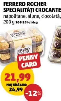 Penny Ferrero rocher specialități crocante Ofertă