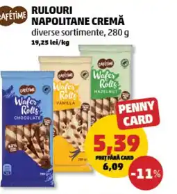 Penny Rulouri napolitane cremă Ofertă