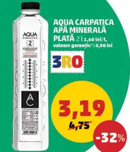 Penny Aqua carpatica apă minerală plată Ofertă