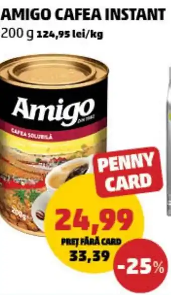Penny Amigo cafea instant Ofertă