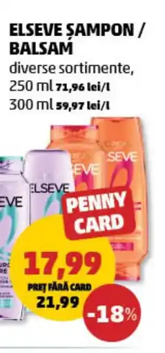 Penny Elseve şampon / balsam Ofertă