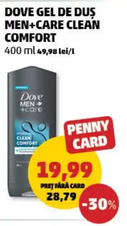 Penny Dove gel de duș men+care clean comfort Ofertă