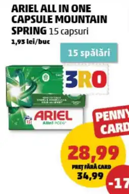 Penny Ariel all in one capsule mountain spring Ofertă