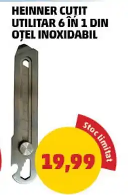 Penny Heinner cutit utilitar 6 în 1 din otel inoxidabil Ofertă