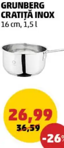 Penny Grunberg cratiță inox Ofertă