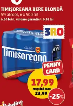 Penny Timișoreana bere blondă Ofertă