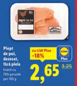 Lidl Piept de pui, dezosat, fără piele Ofertă