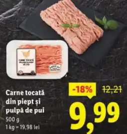 Lidl Carne tocată din piept și pulpă de pui Ofertă