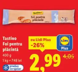 Lidl Tastino Foi pentru plăcintă Ofertă