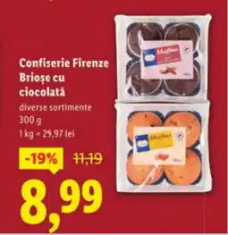 Lidl Confiserie Firenze Briose cu ciocolată Ofertă