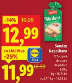 Lidl Sondey Napolitane Ofertă